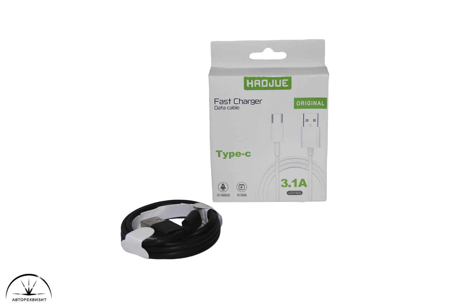 Кабель для зарядки Type-C/USB в пакете, 1м (арт. ZU-022)