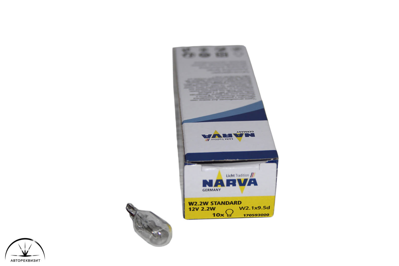 Автолампа NARVA 12V 2.2W W2.2W