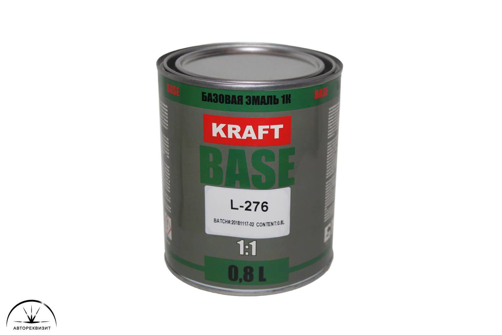 Эмаль базовая Kraft Base, L-276, серебро с золотым отливом, 800мл