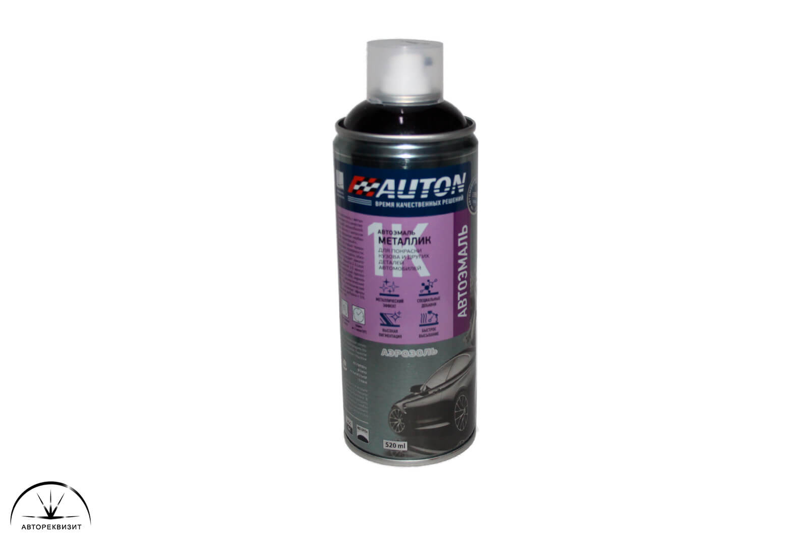 Автоэмаль металлик AUTON ATN-A53094 HYUNDAI D01 Black, 520мл