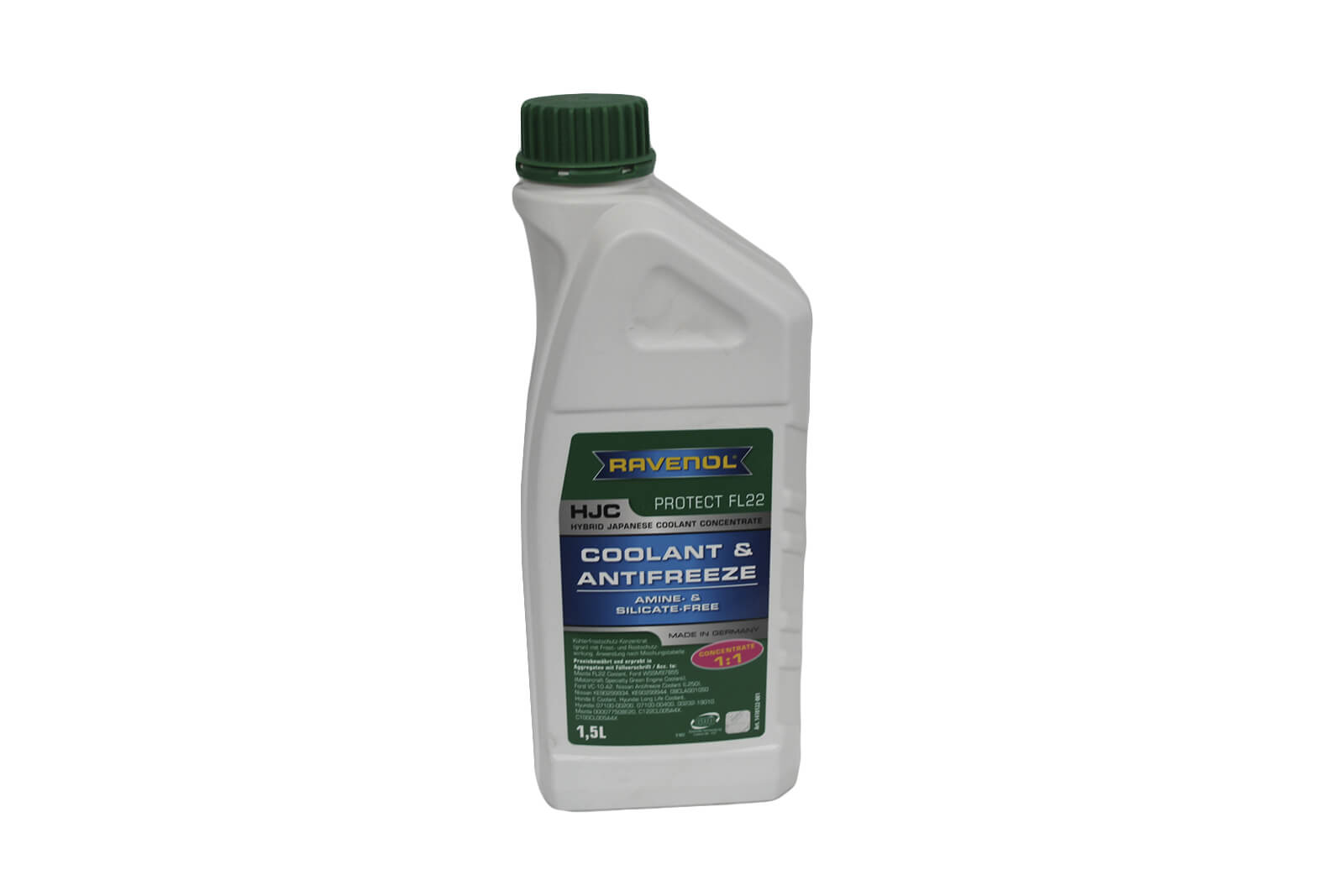 Антифриз Ravenol HJC Hybrid Japan Coolant Concentrate концентрат зелёный, 1.5л