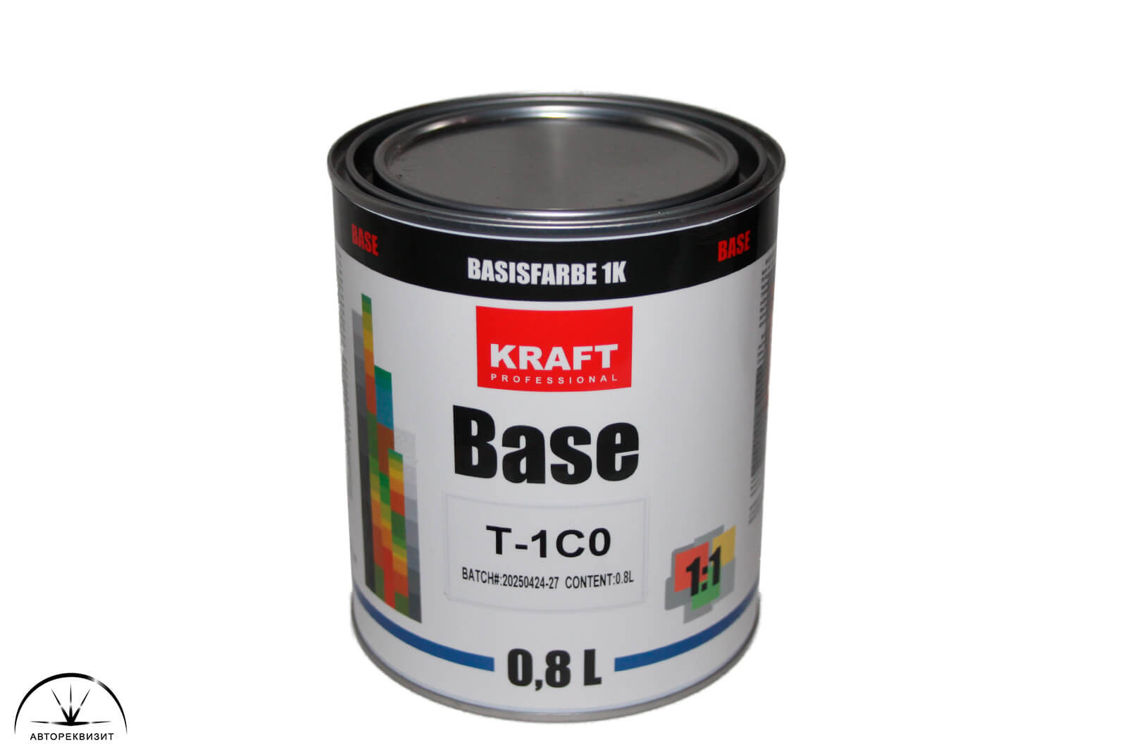 Эмаль базовая Kraft Base, T-1C0 серебро , 800мл