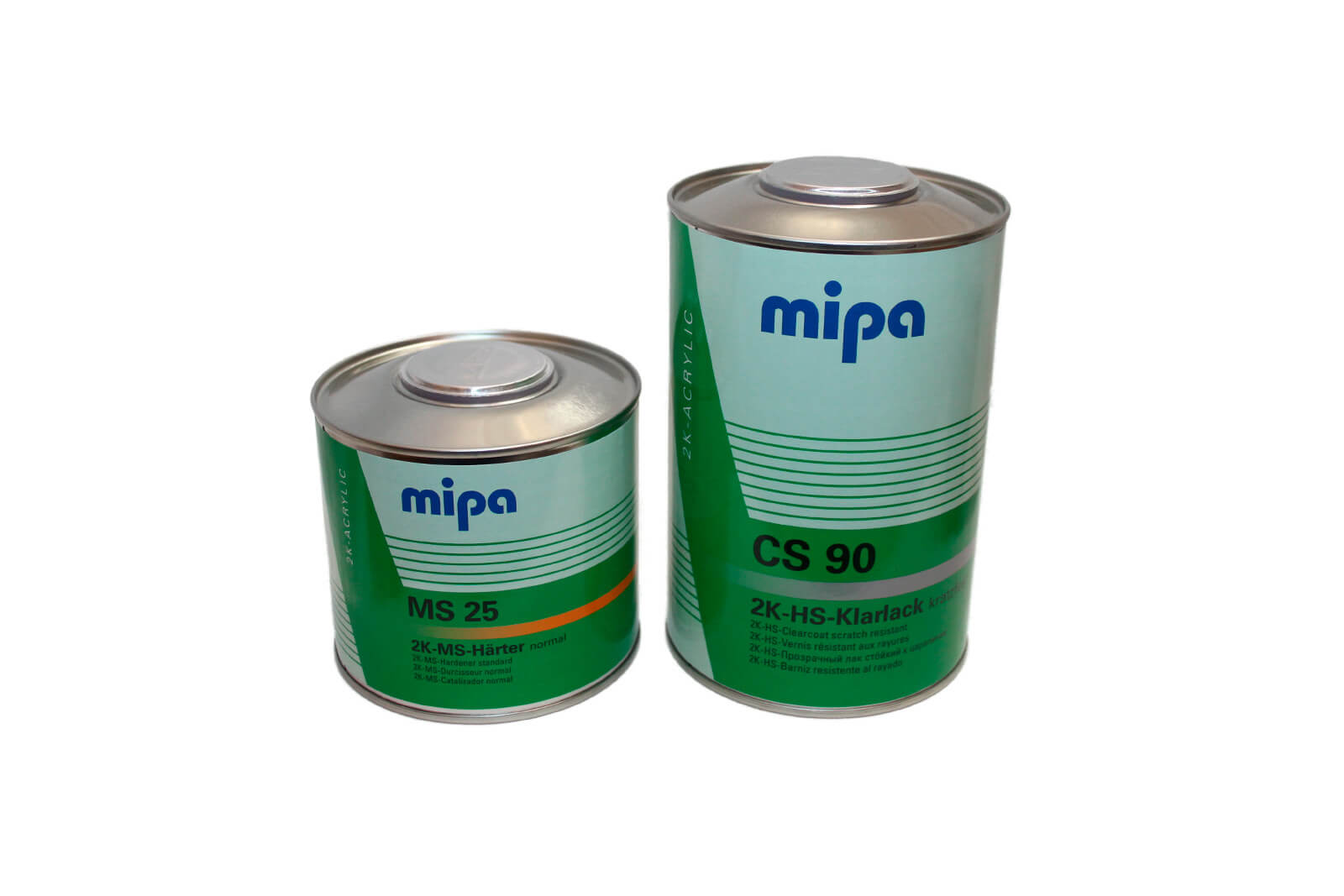 Лак акриловый Mipa 2K HS Klarlack CS 90 + отв. MS25, комплект (1,0л+0,5л)