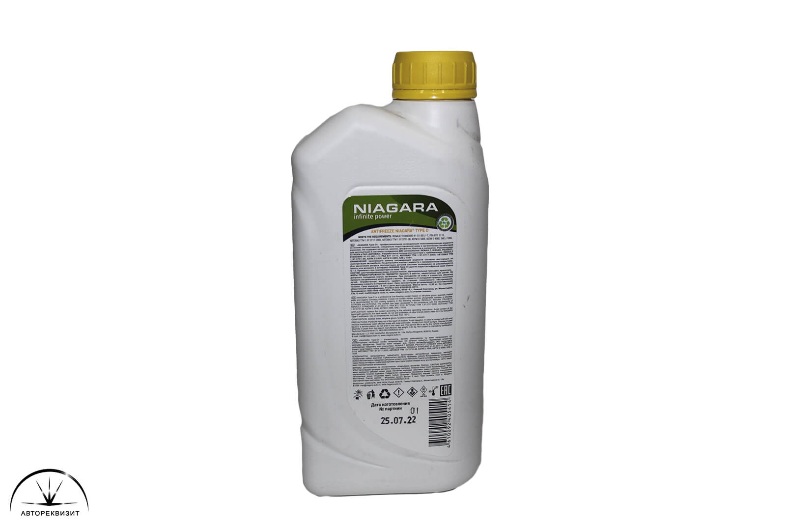 Антифриз NIAGARA желтый Type-D 40, 1кг