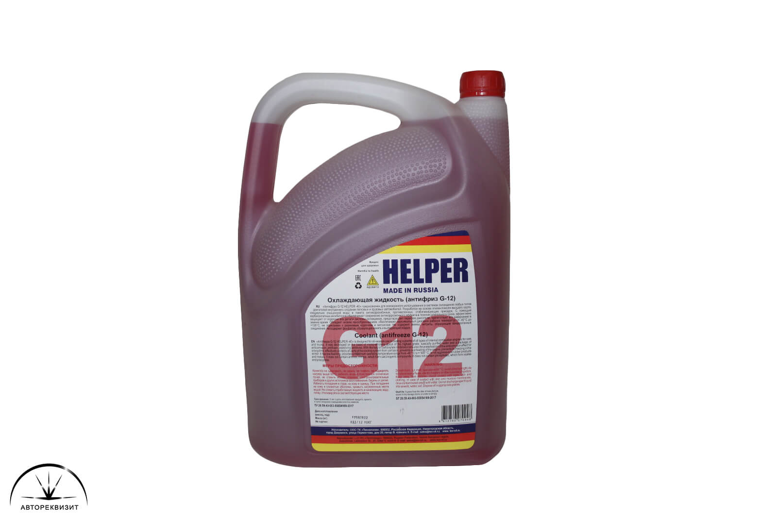 Антифриз Helper G12 красный, 10 кг