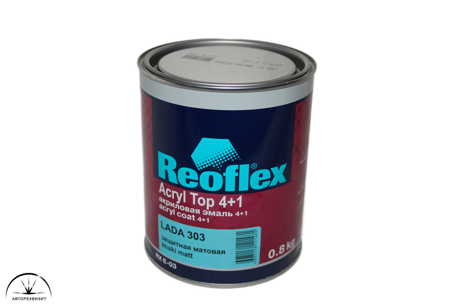 Акриловая эмаль Reoflex LADA 303 хаки матовая 4+1, 0.8кг