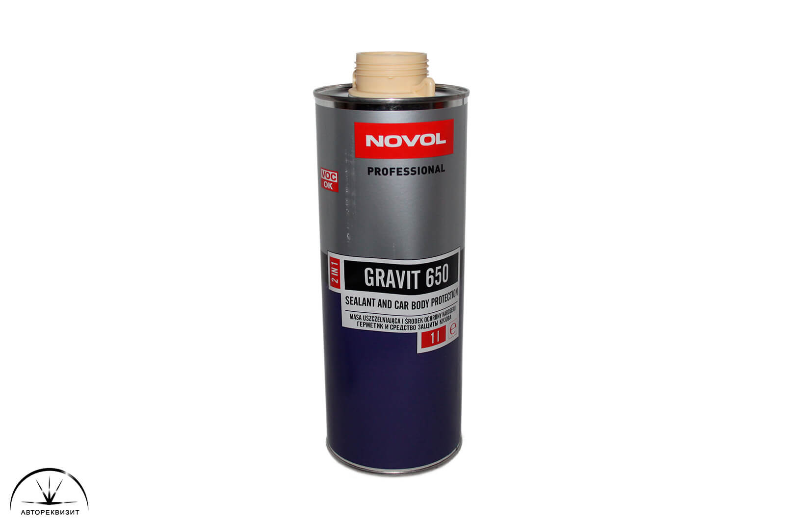Антигравий Novol Gravit 650 Герметик и средство защиты кузова 2 в 1 бежевый, 1л