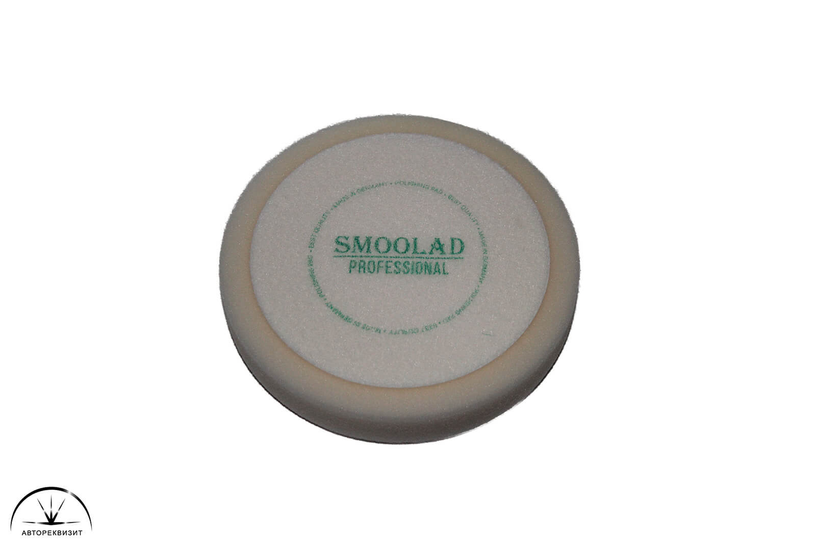 Губка/круг для полировки на липучке Smoolad 150*30 мм, белая