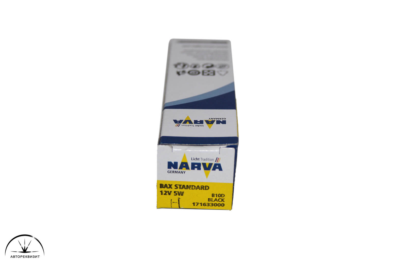 Автолампа NARVA 12V BAX 5W с черным патроном B10d Halogen (арт. 17163)