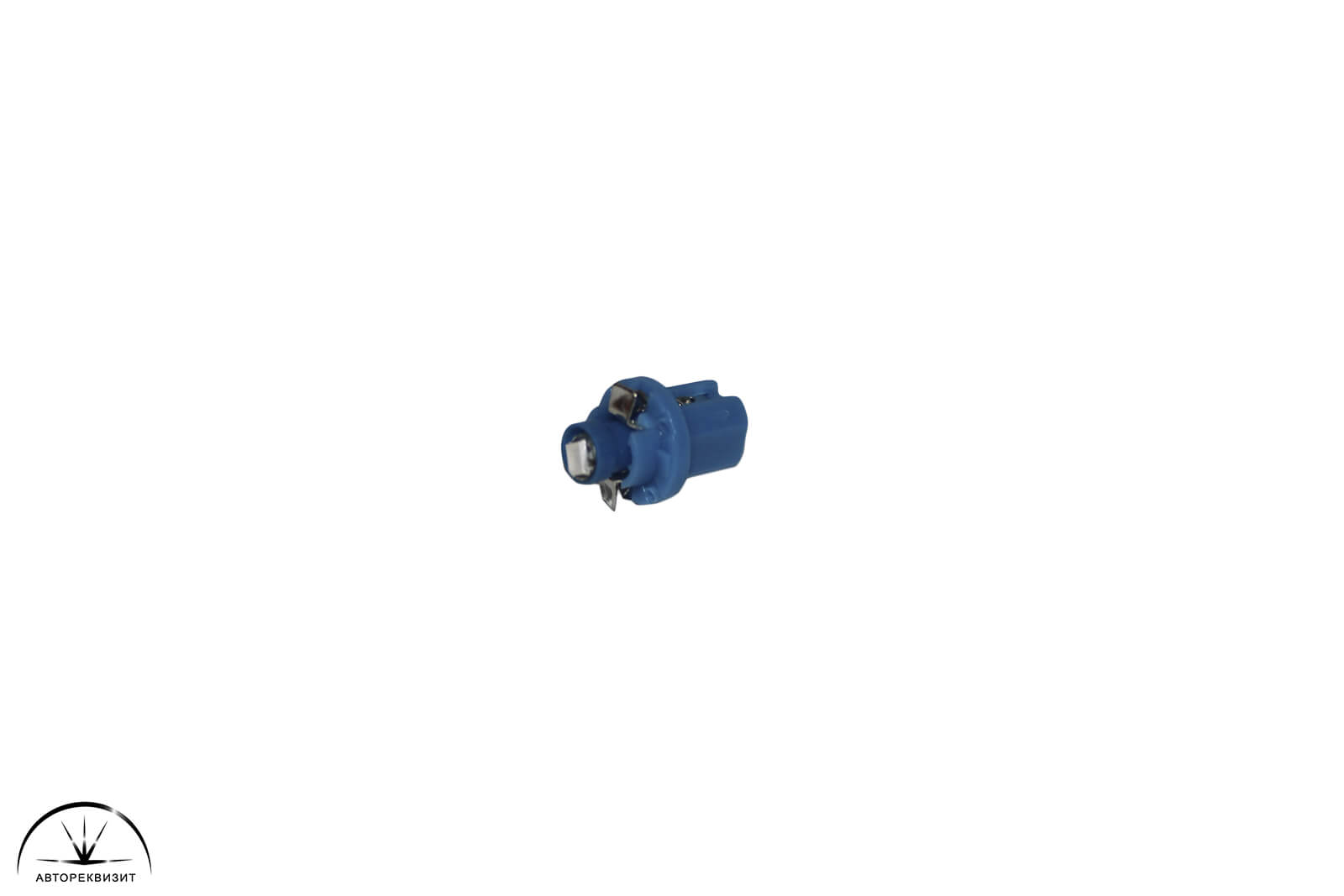 Светодиод Megapower T5 (W2*4.6d с патроном B8.5d) 1 SMD 3528 Синий 2лм, 12V
