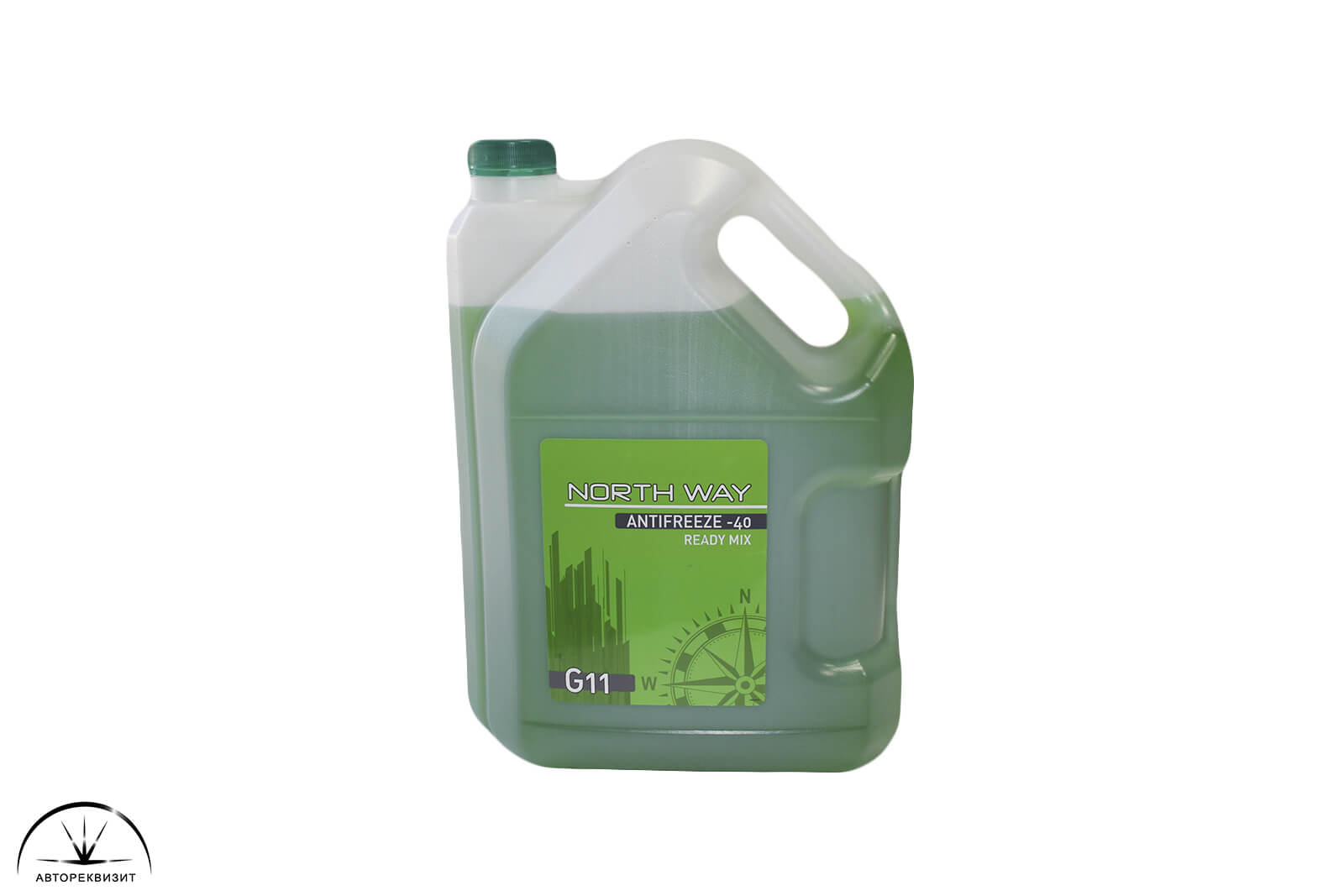 Антифриз NORTH WAY G11 зелёный -40G зеленая крышка, 10 кг