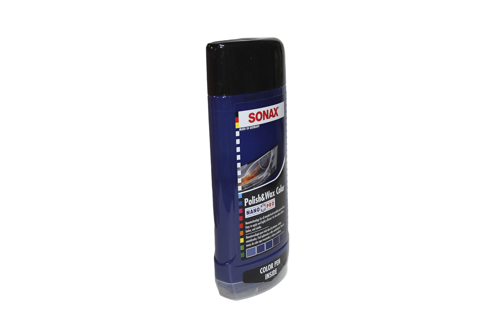 Полироль для кузова Sonax Polish & Wax Color синяя с карандашом, 500 мл