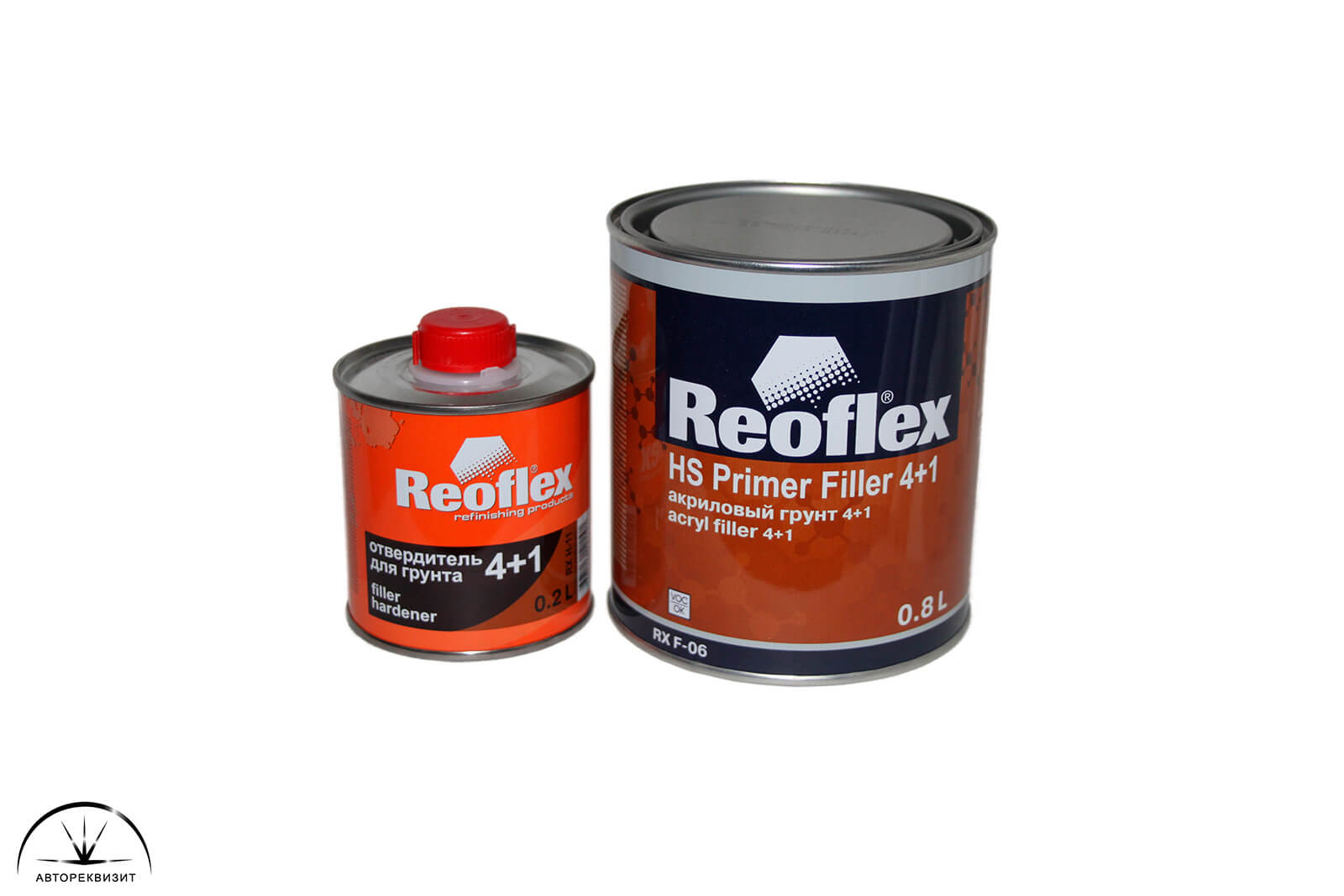 Грунт Reoflex HS Primer Filler 4+1 красный, 0.8л