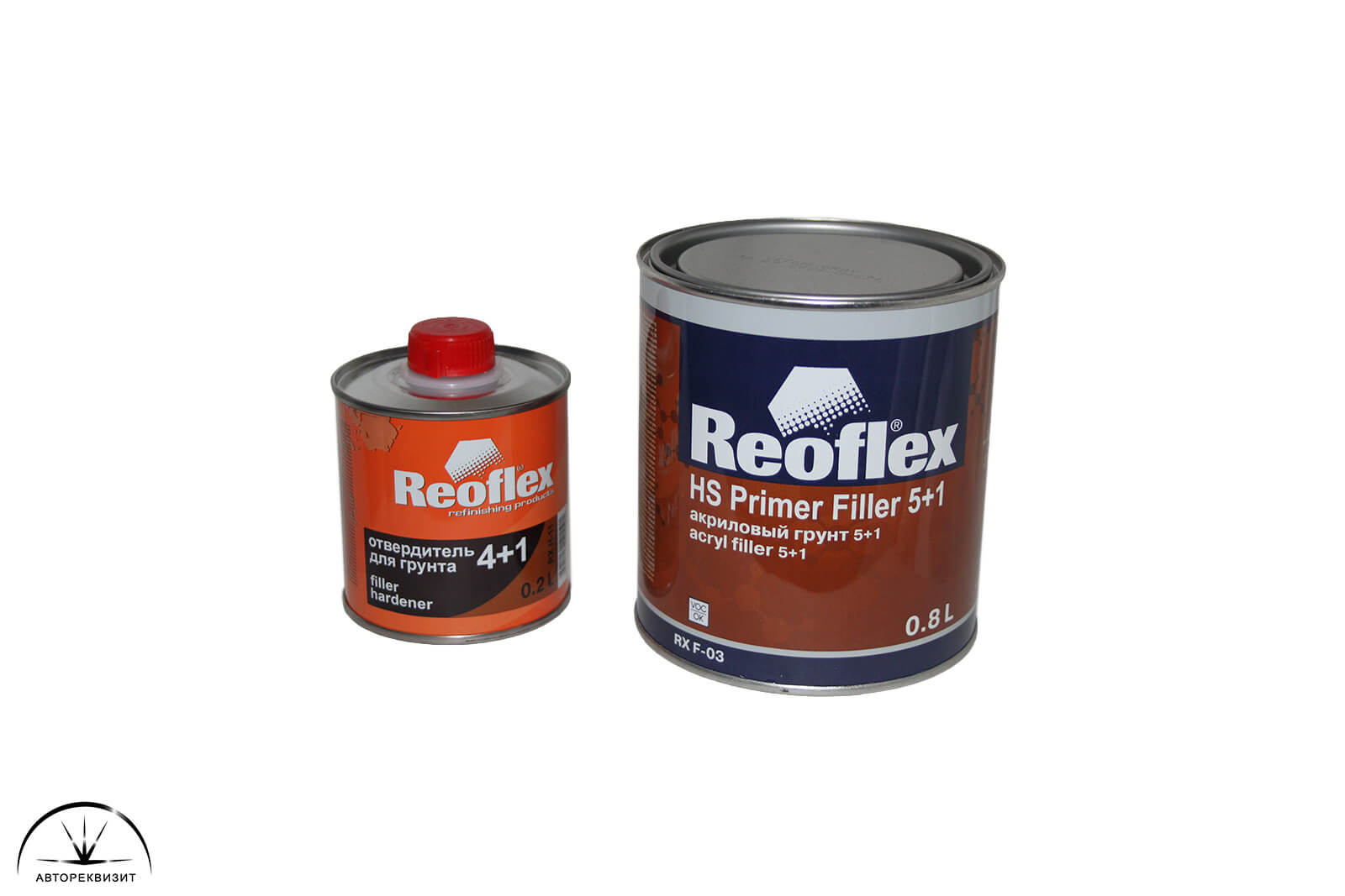 Грунт Reoflex HS Primer Filler 5+1 красный, 0.8л