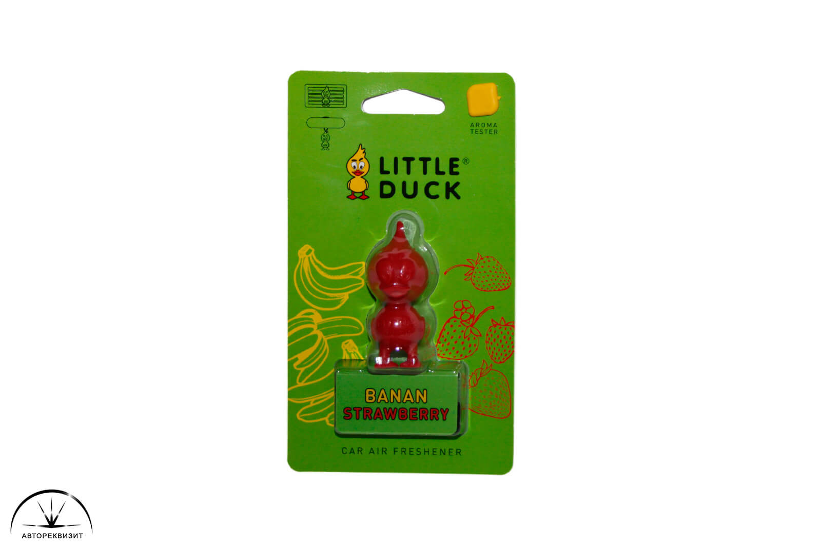 Ароматизатор LITTLE DUCK 3D - Polymer БАНАН-КЛУБНИКА