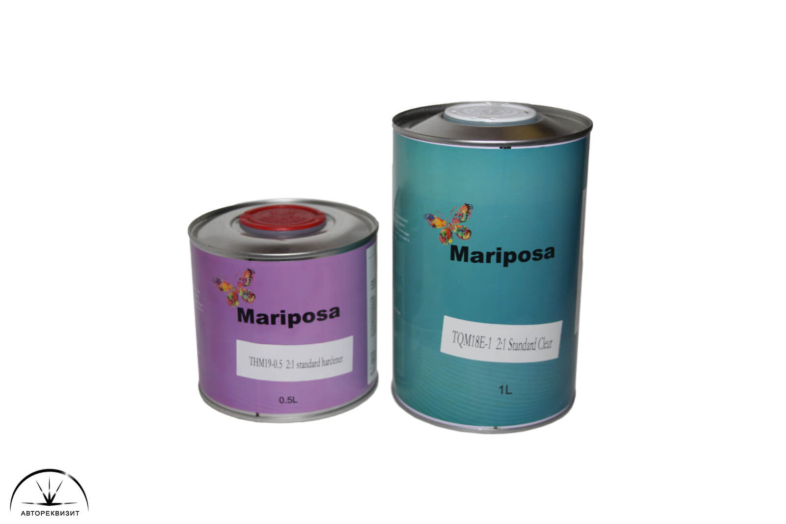 Лак акриловый MARIPOSA Standard clear 2:1 с отвердителем 1л + 500мл комплект