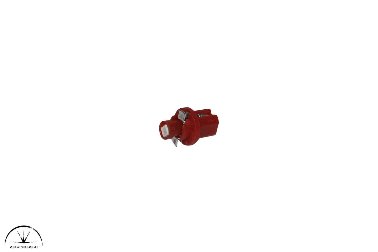 Светодиод Megapower T5 (W2*4.6d с патроном B8.5d) 1 SMD 3528 Красный 8лм, 12V