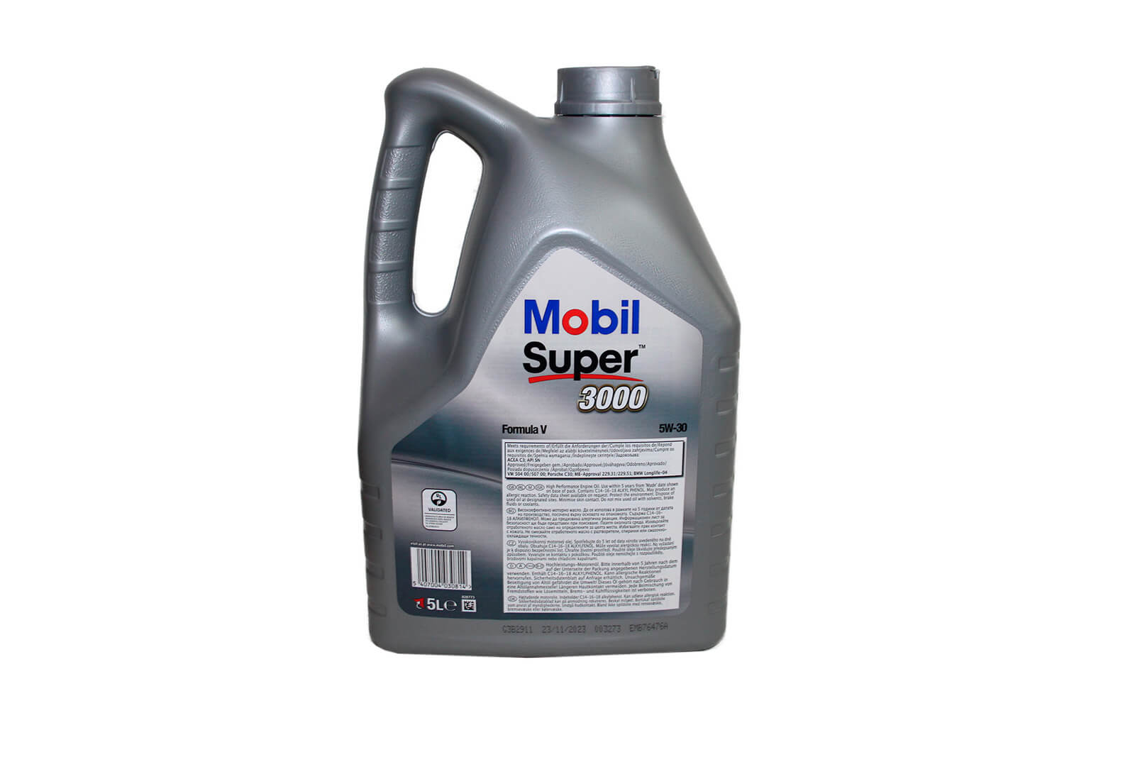 Масло моторное Mobil Super 3000 F-V 5W-30 ACEA С3 API SN  VW 504 00/507 00 5л