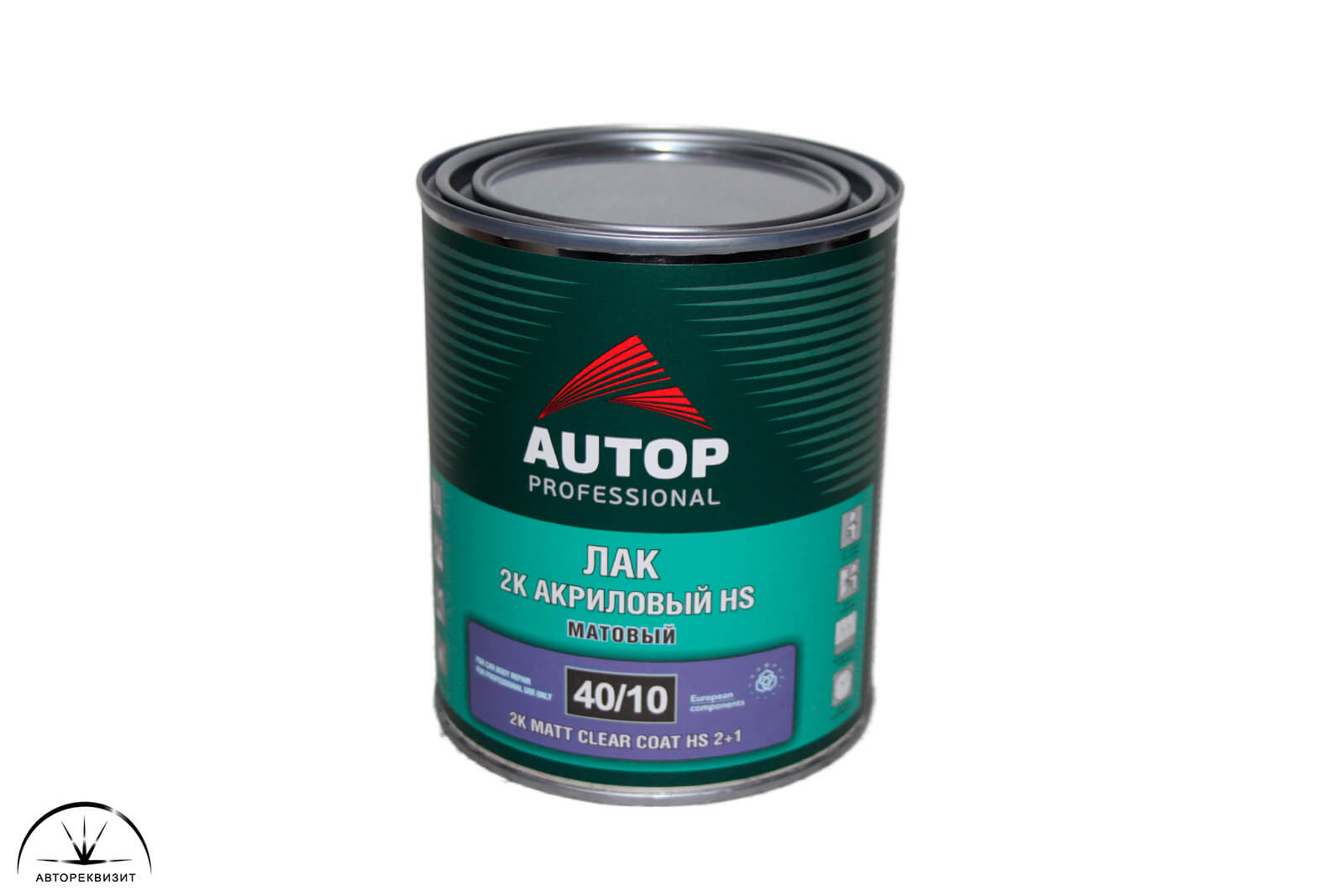 Лак акриловый AUTOP 40/10 HS 2+1 матовый, 1л