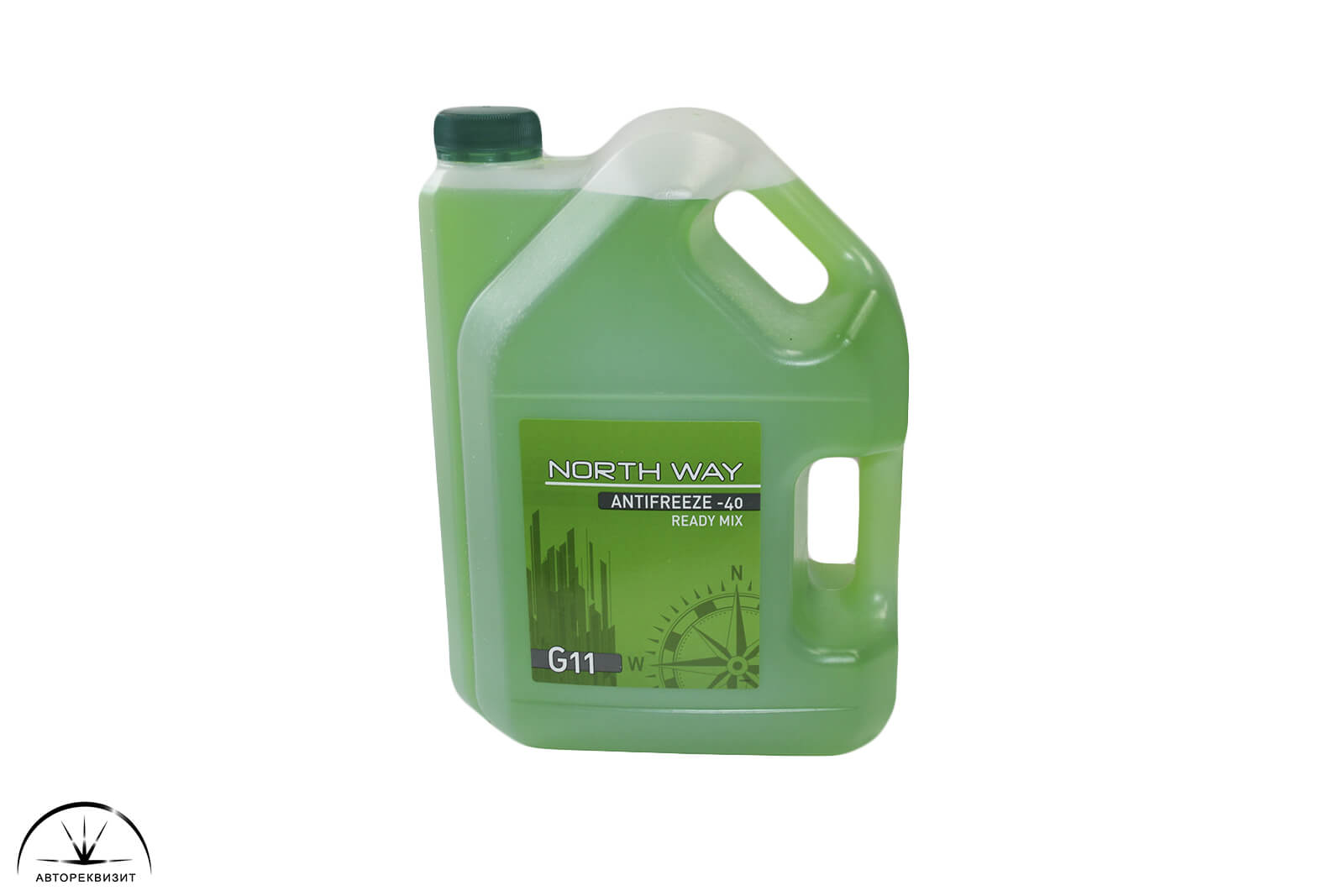 Антифриз NORTH WAY G11 зелёный -40G зеленая крышка, 5 кг