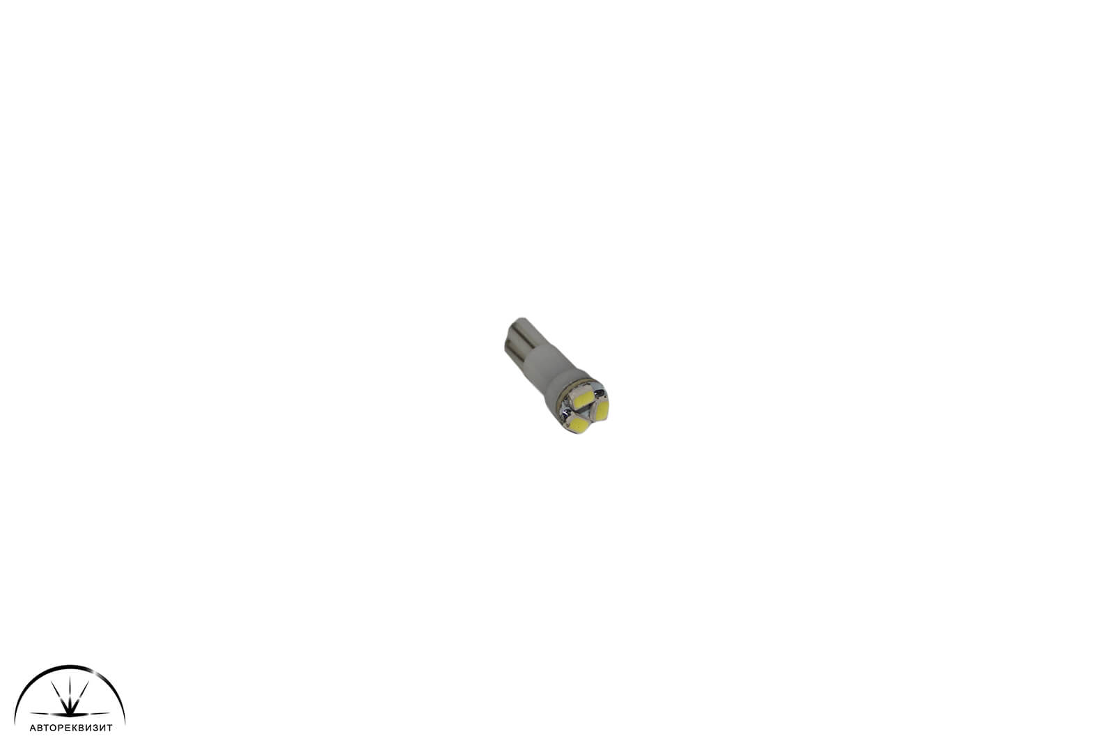 Светодиод Megapower T5 (W2*4.6d) 3 SMD 3020 WHITE 6000K 21лм, 12V
