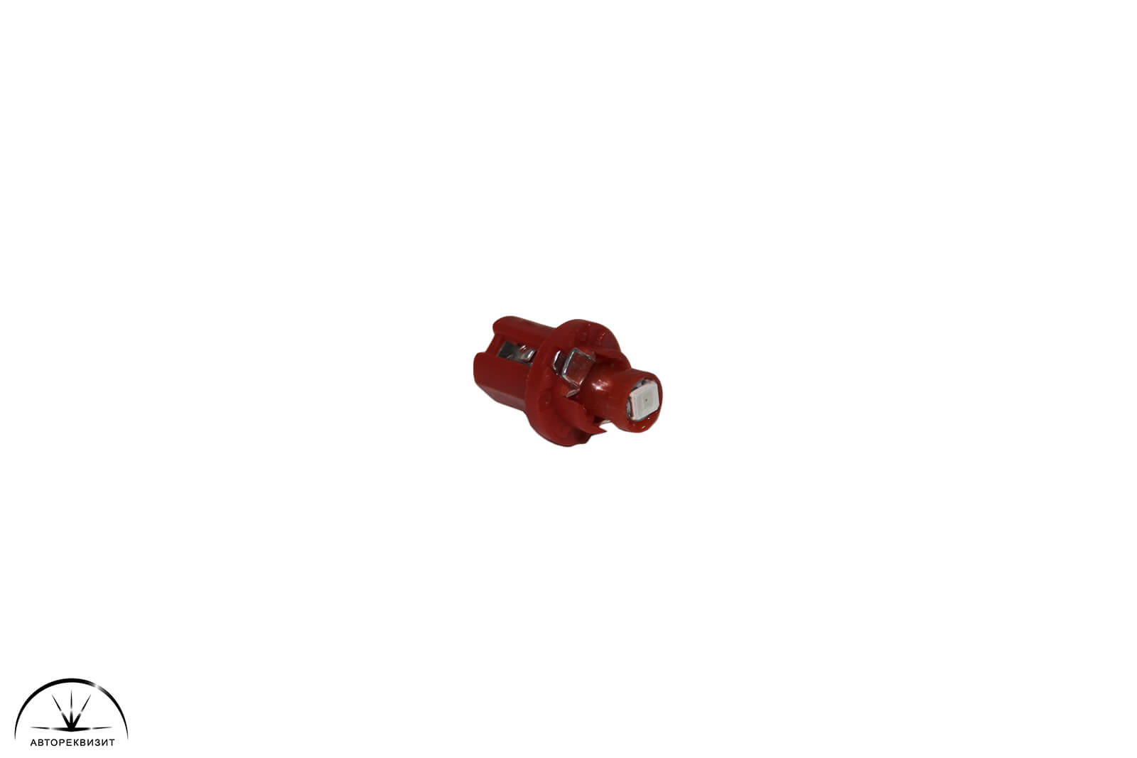 Светодиод Megapower T5 (W2*4.6d с патроном B8.5d) 1 SMD 3528 Красный 8лм, 12V