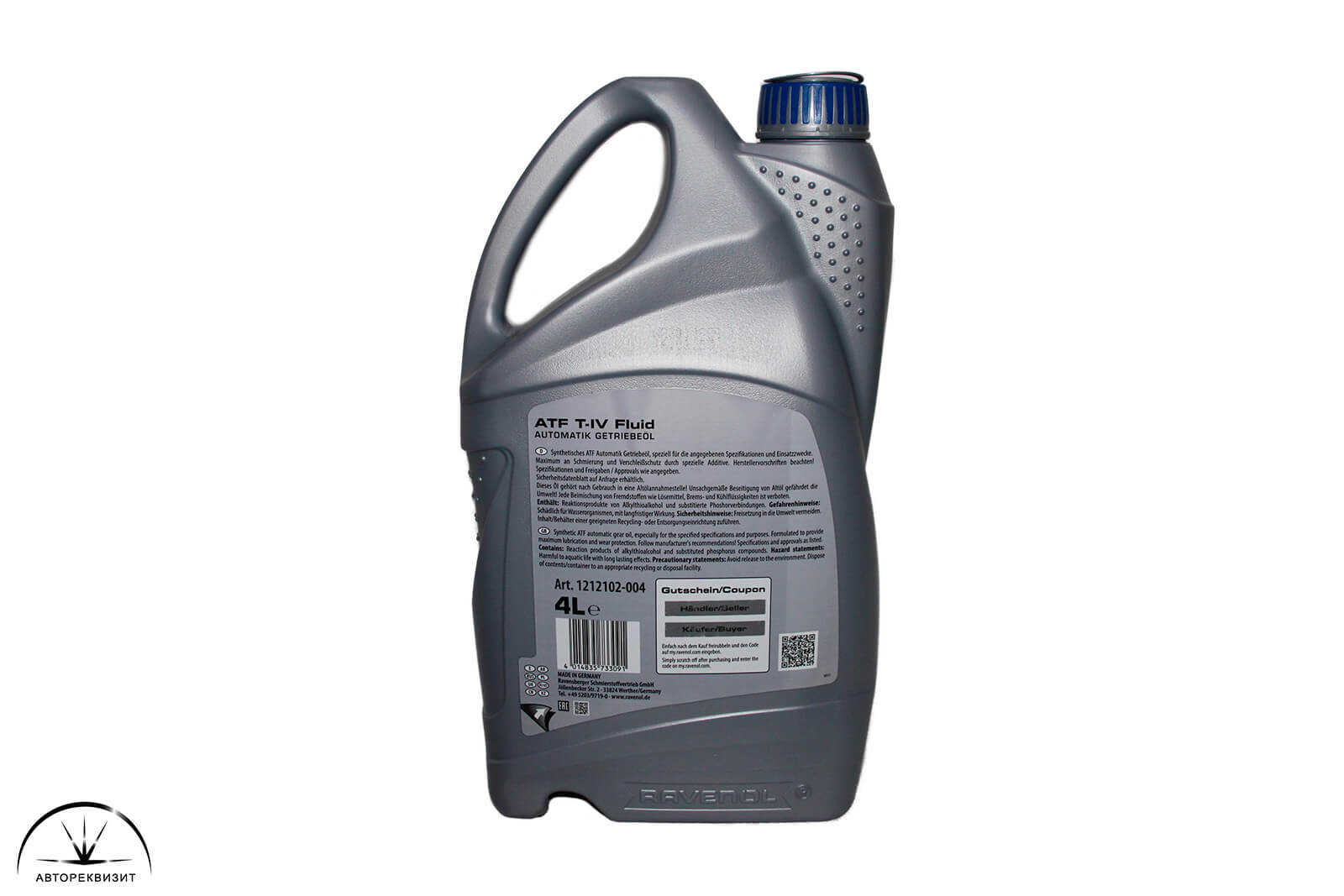 Масло трансмиссионное Ravenol ATF T-IV Fluid, 4л