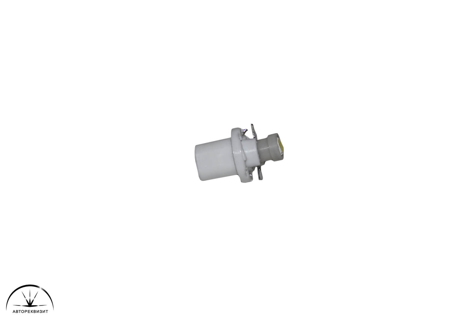 Светодиод Megapower T5 (W2*4.6d с патроном B8.5d) 1 SMD 3528 Белый 6000K 18лм, 12V