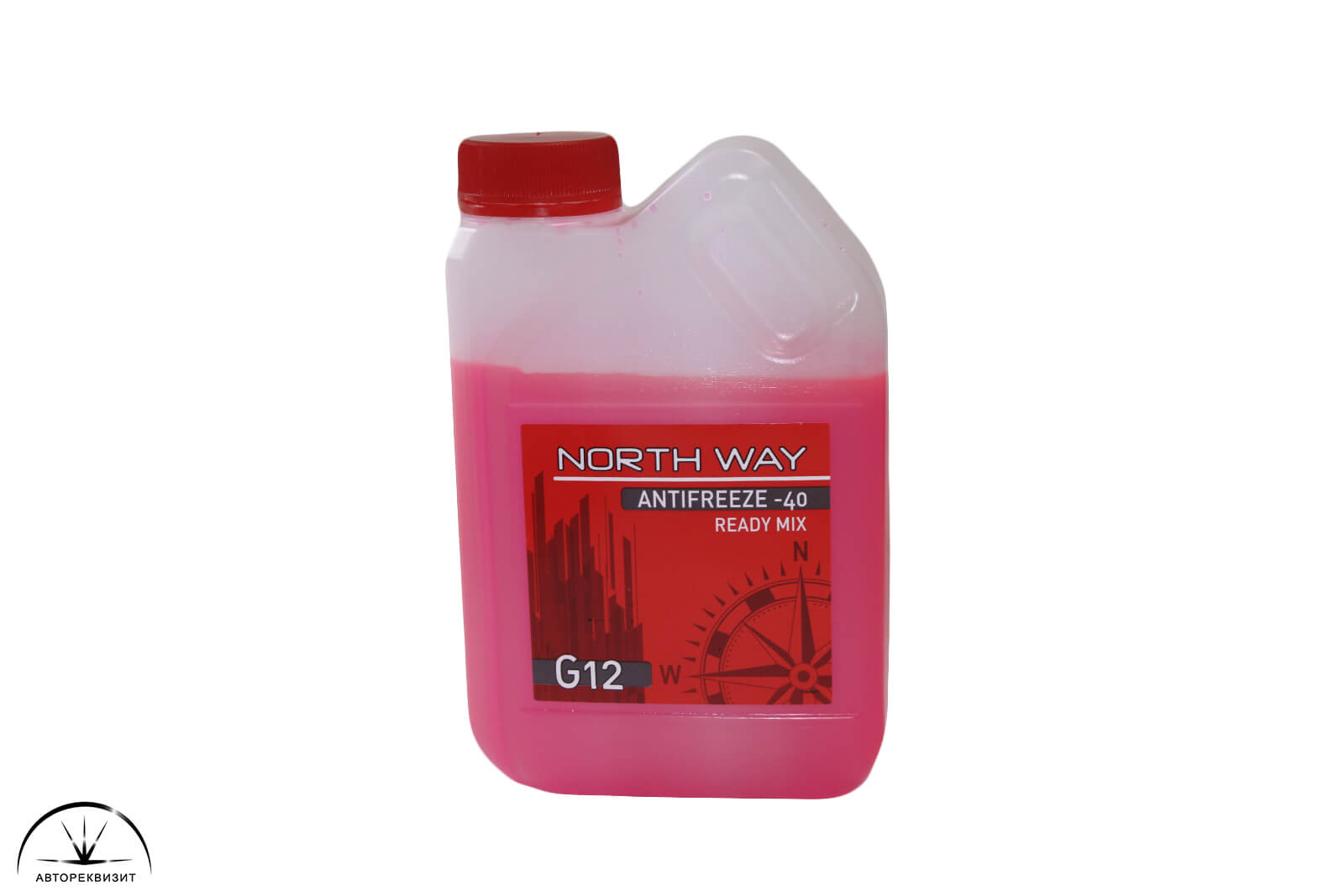 Антифриз NORTH WAY G12 красный -40G красная крышка, 1 кг