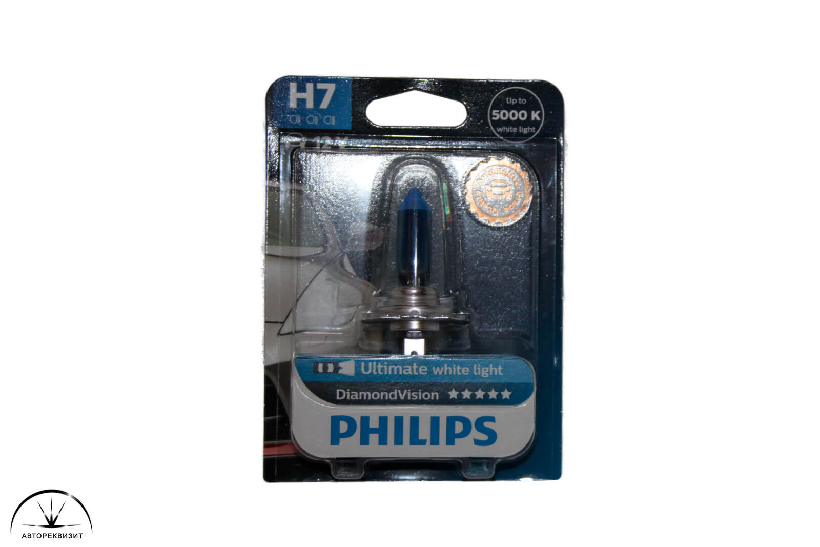 Автолампа PHILIPS 12V 55W H7 Diamond Vision 5000K, блистер