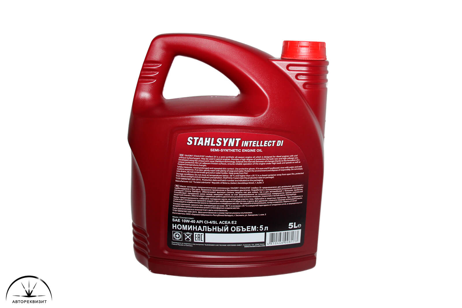 Масло моторное Favorit STAHLSYNT INTELLECT DI 10W40 API CL-4/SL, 5л