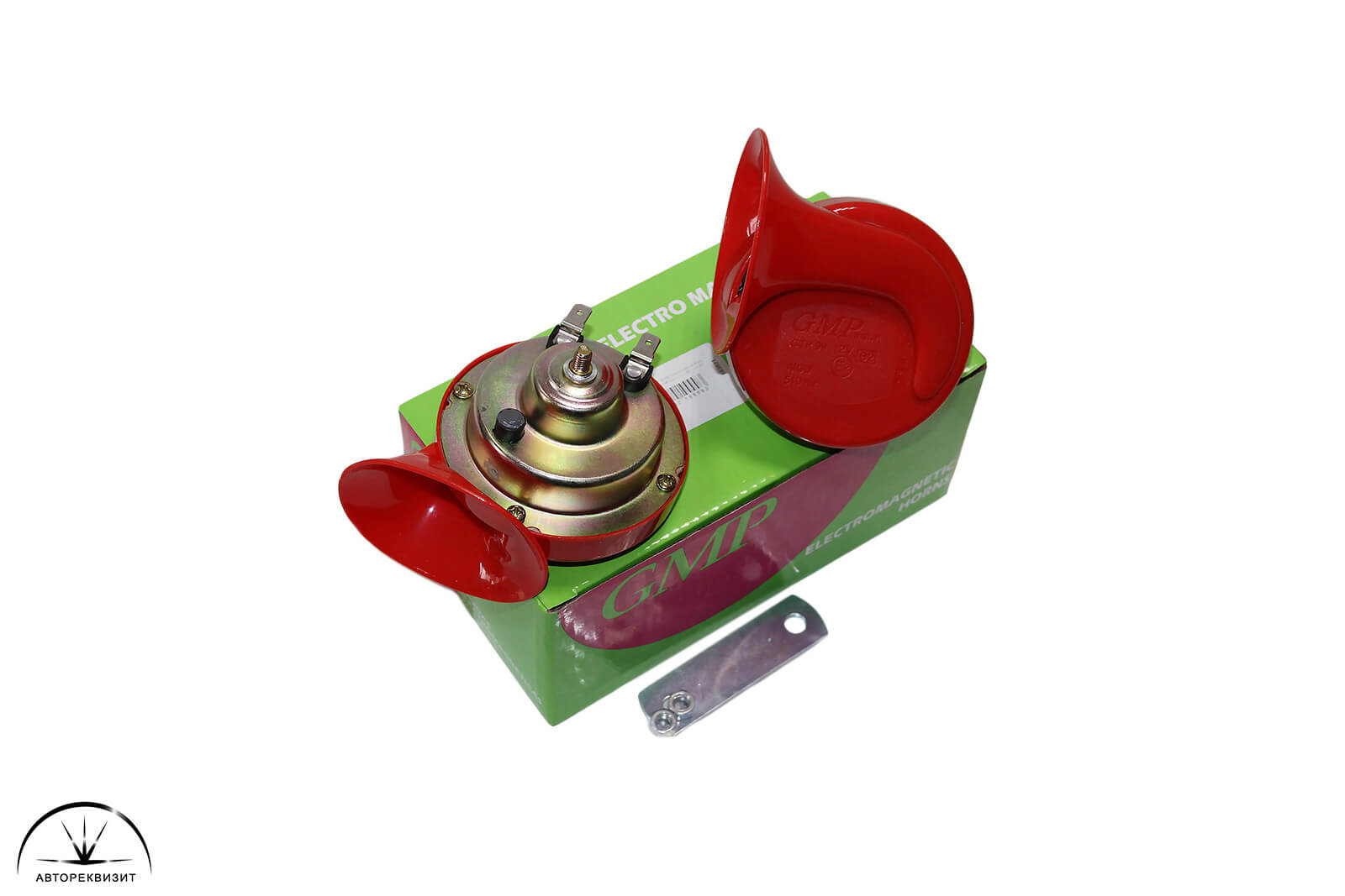 Сигнал звуковой GTR-99 RED 85мм "улитка" 12В 510Гц-410Гц, 110dB