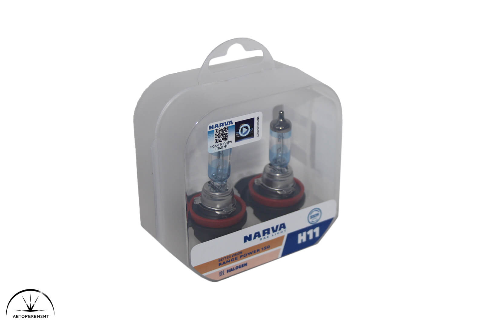 Автолампа NARVA 12V 55W H11 +150% Range Power, бокс 2шт