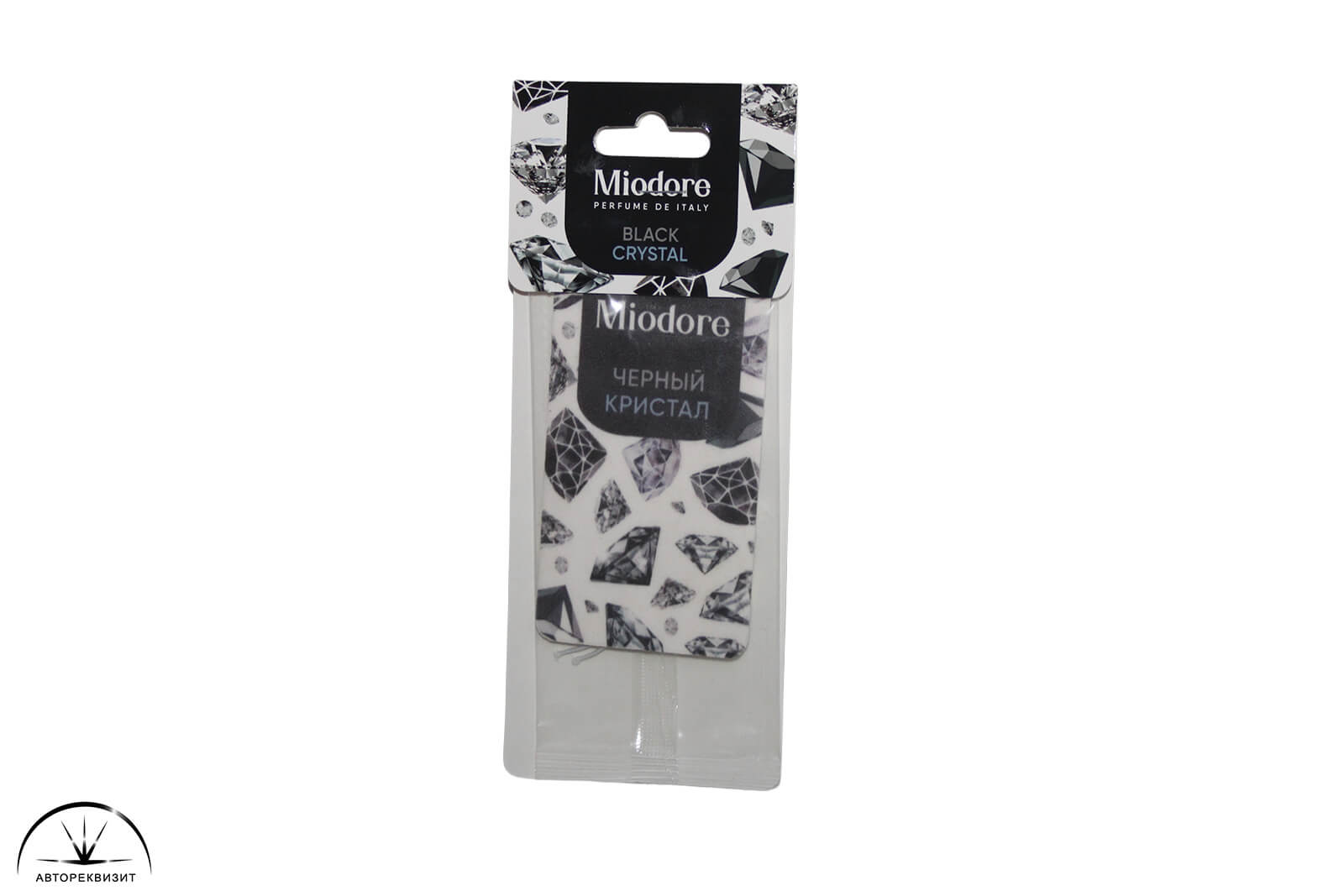 Ароматизатор MIODORE картон Black Crystal Чёрный кристалл