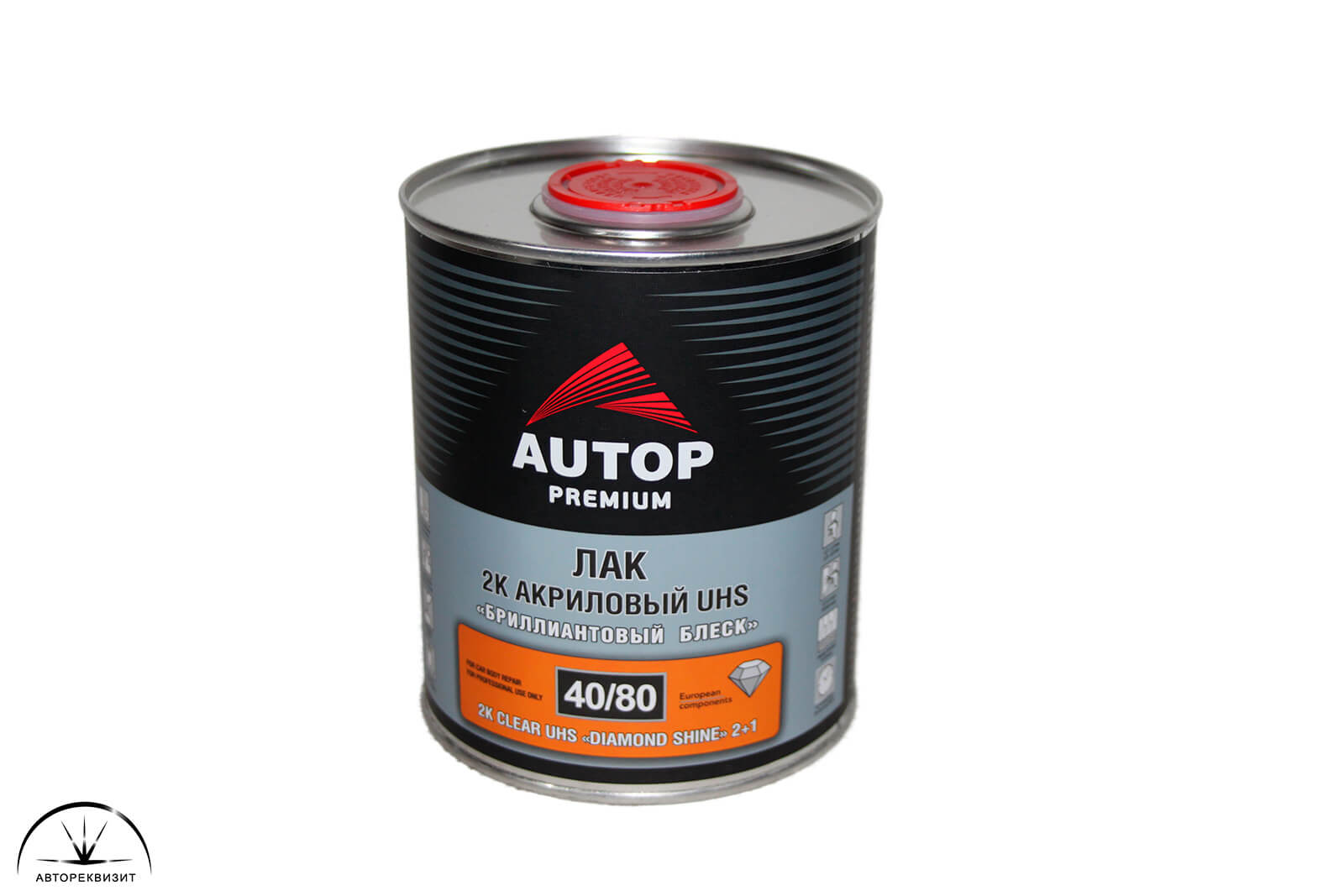 Лак акриловый AUTOP Premium 40/80 UHS 2+1 Бриллиантовый блеск, 1л