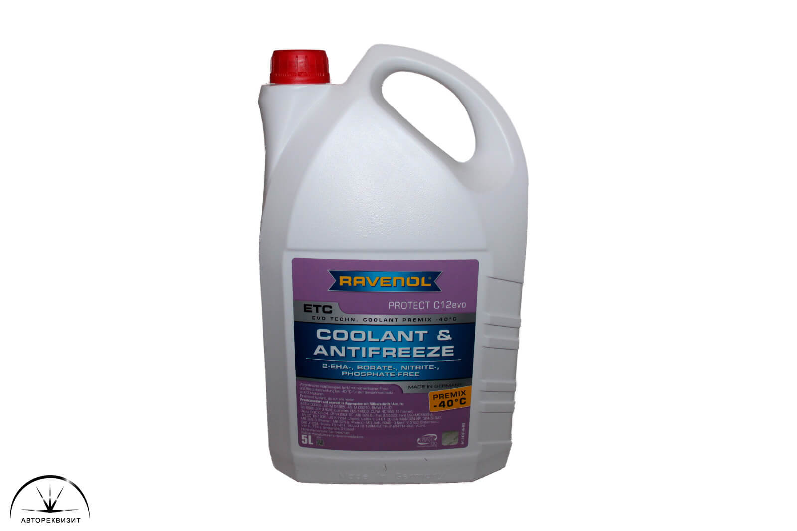 Антифриз Ravenol ETC Protect  C12evo Premix -40C красный, 5л
