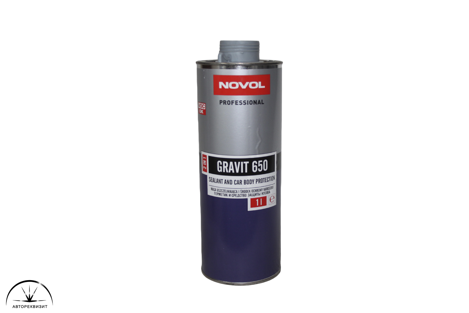 Антигравий Novol Gravit 650 Герметик и средство защиты кузова 2 в 1 серый, 1л