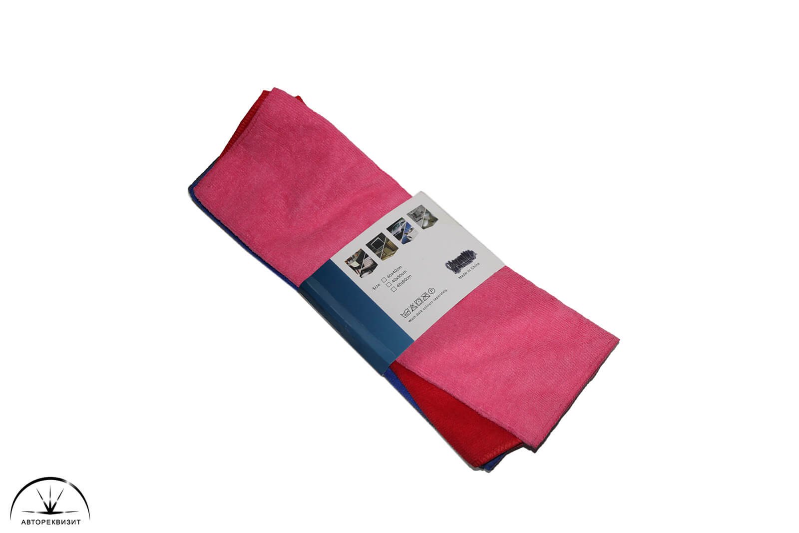 Салфетка из микрофибры набор 5шт, (40х40 см), 1шт