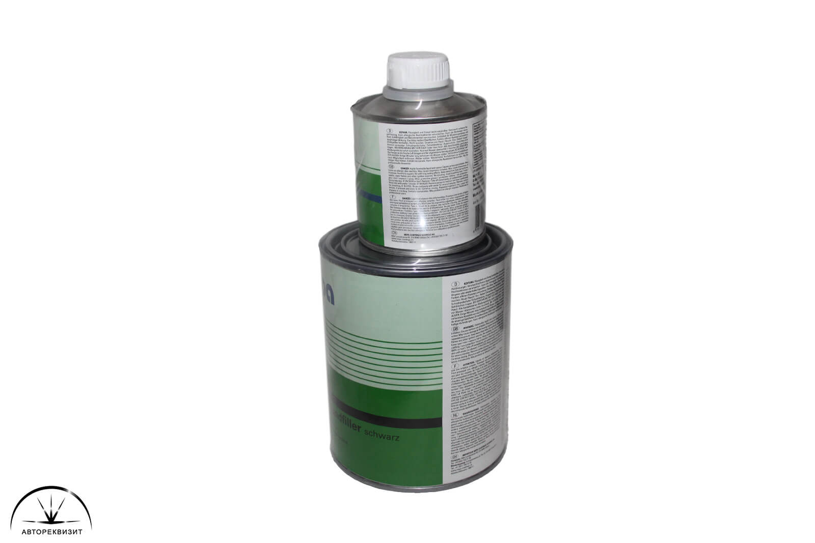 Грунт акриловый Mipa 2K HS (4+1) Grundfiller F54 + отв. H10 чёрный, комплект (1,0л+0,25л)