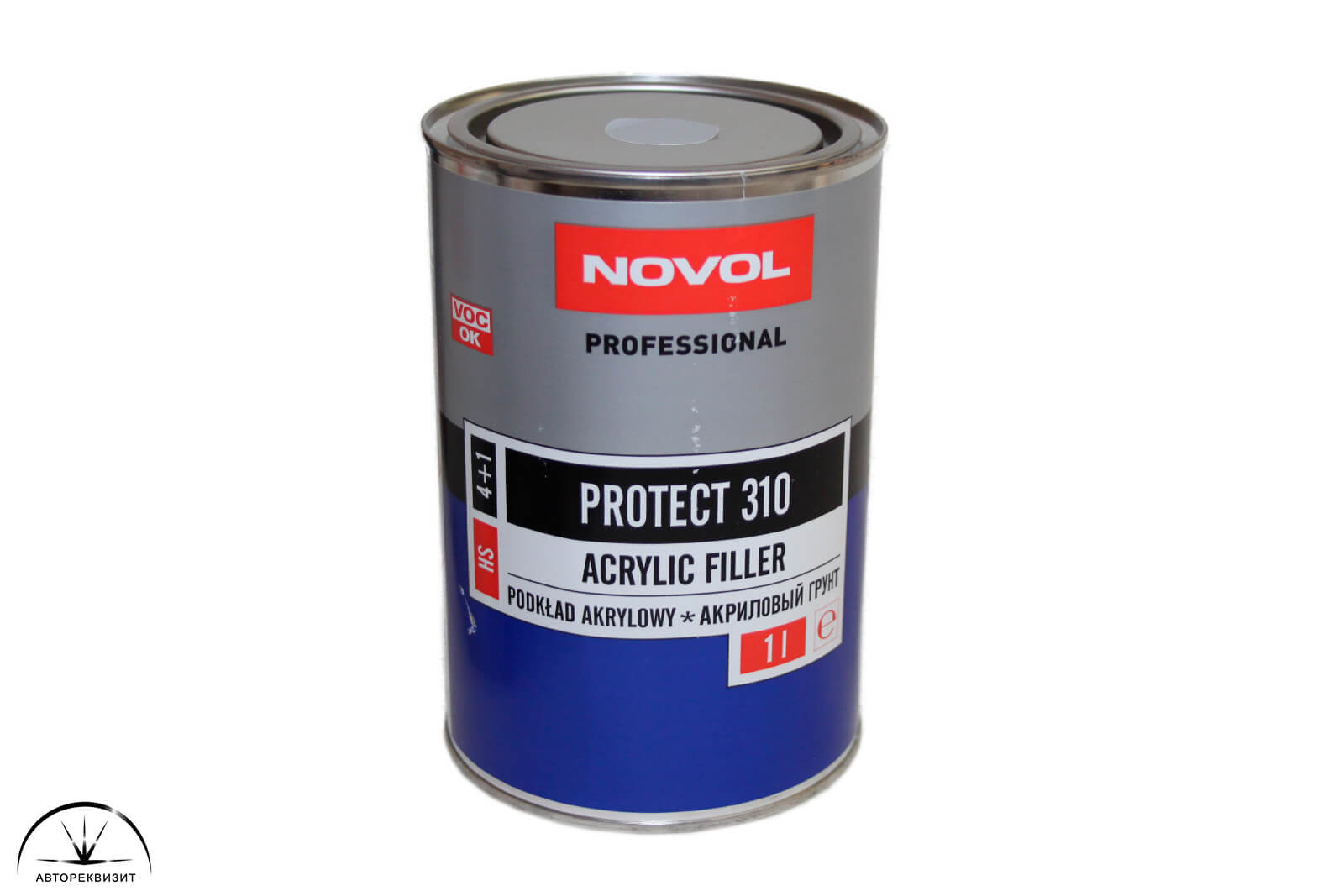 Грунт акриловый Novol Protect 310 HS 4+1 серый, 1л