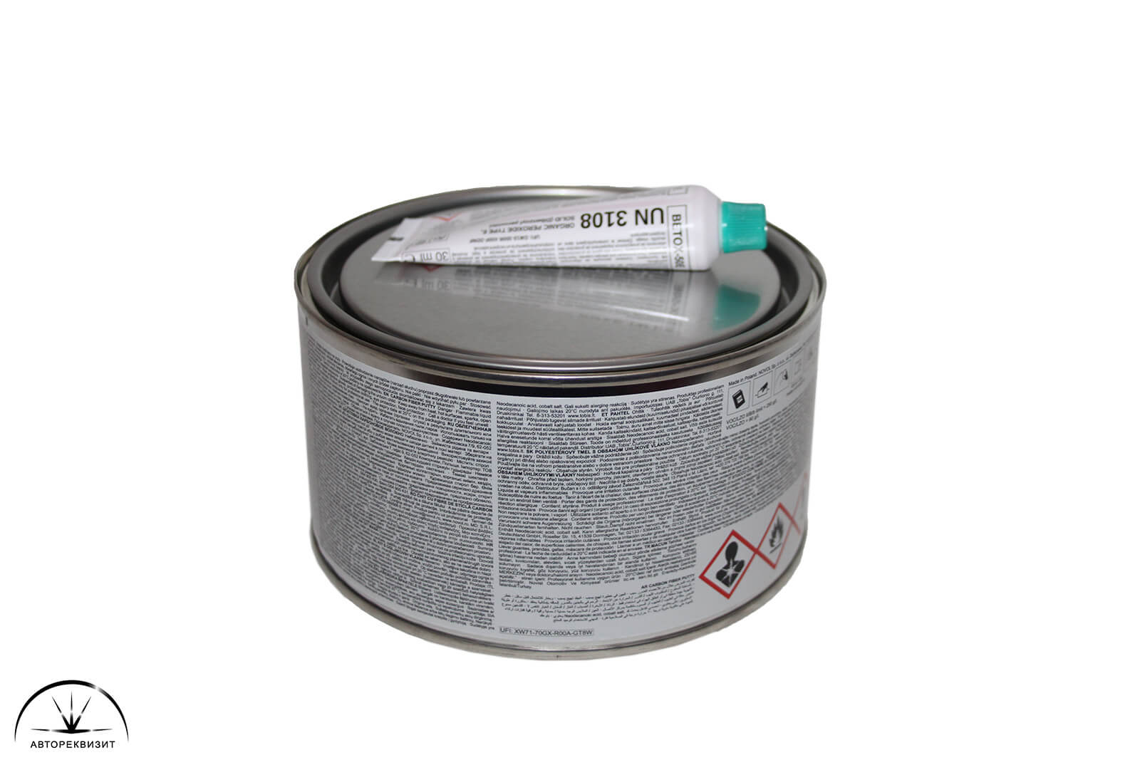 Шпатлевка Novol Carbon с карбоном, 1,0л