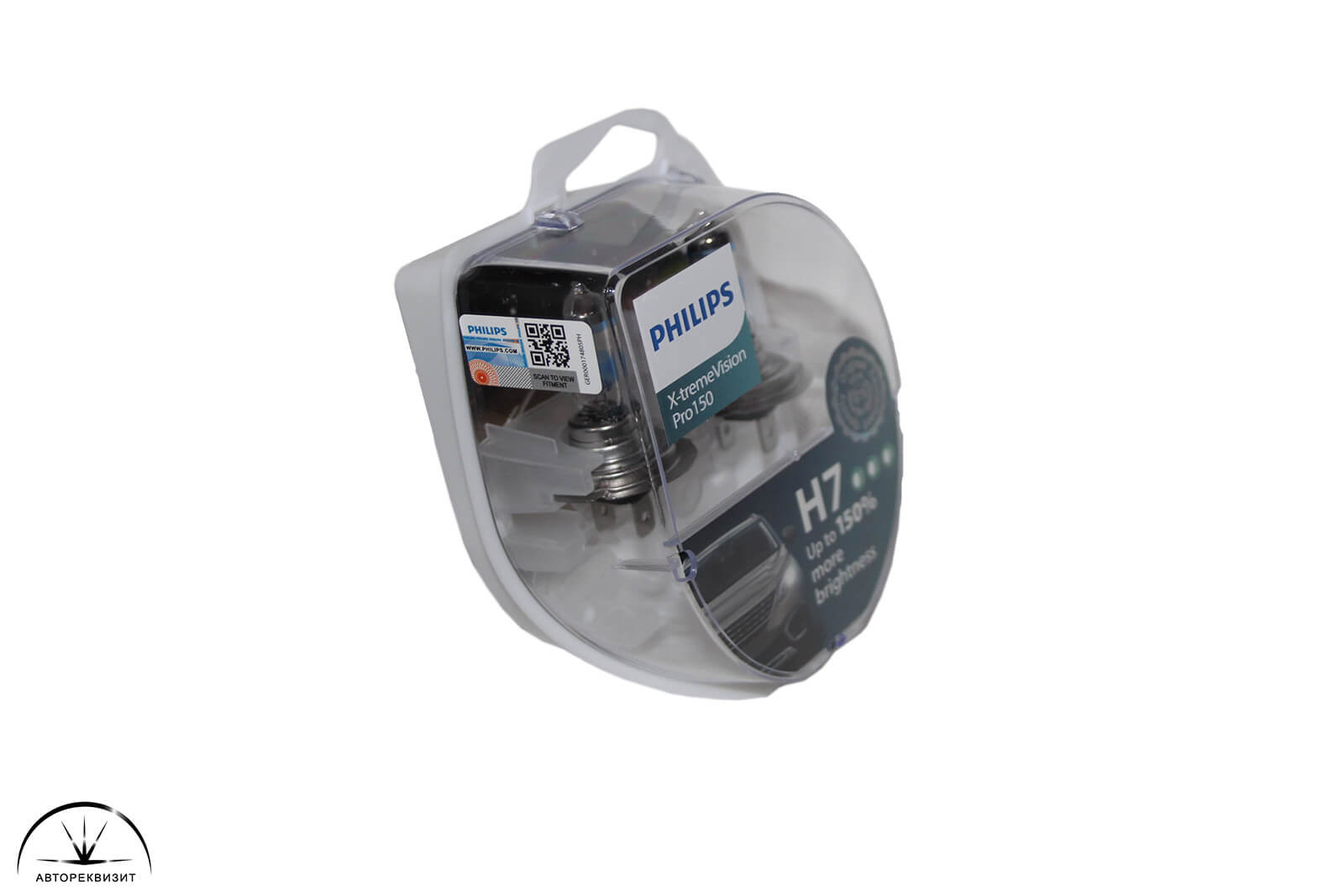 Автолампа PHILIPS 12V 55W H7 X-Treme Vision +150%, бокс 2шт