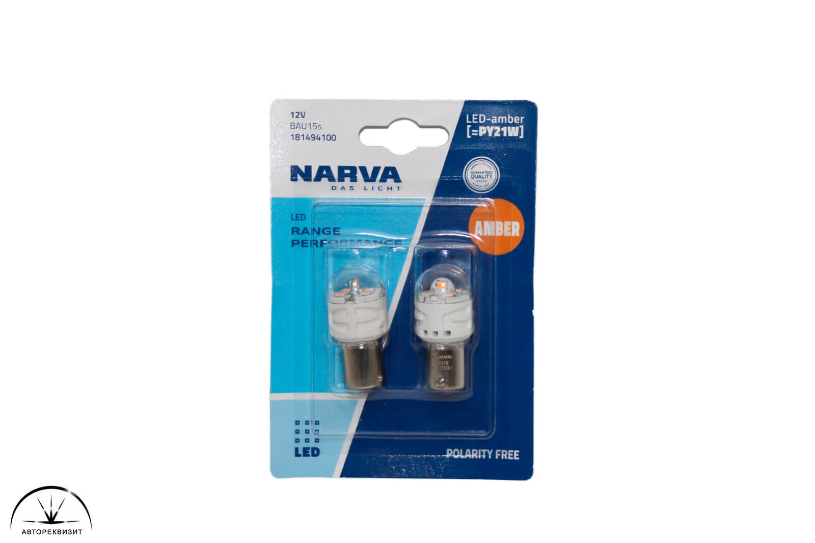 Светодиод NARVA 12V PY21W LED AMBER 6000K (блистер, 2шт.)