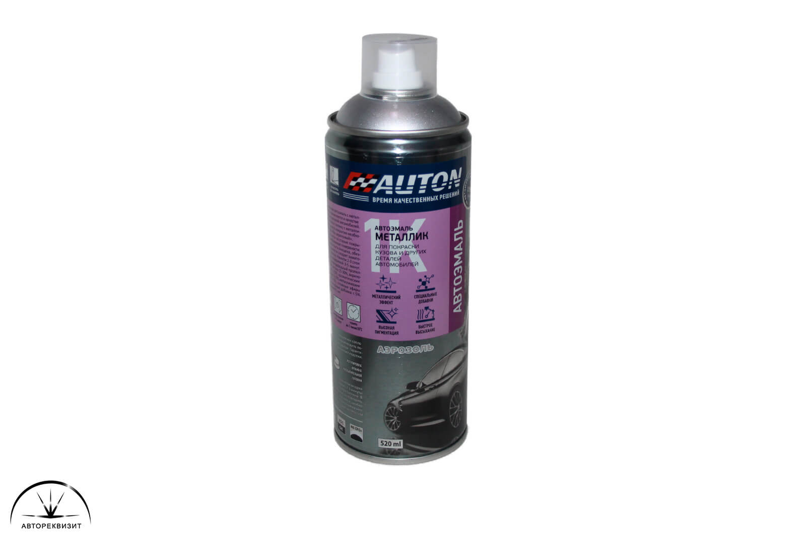 Автоэмаль металлик AUTON ATN-A53096 HYUNDAI RHM Sleek Silver, 520мл