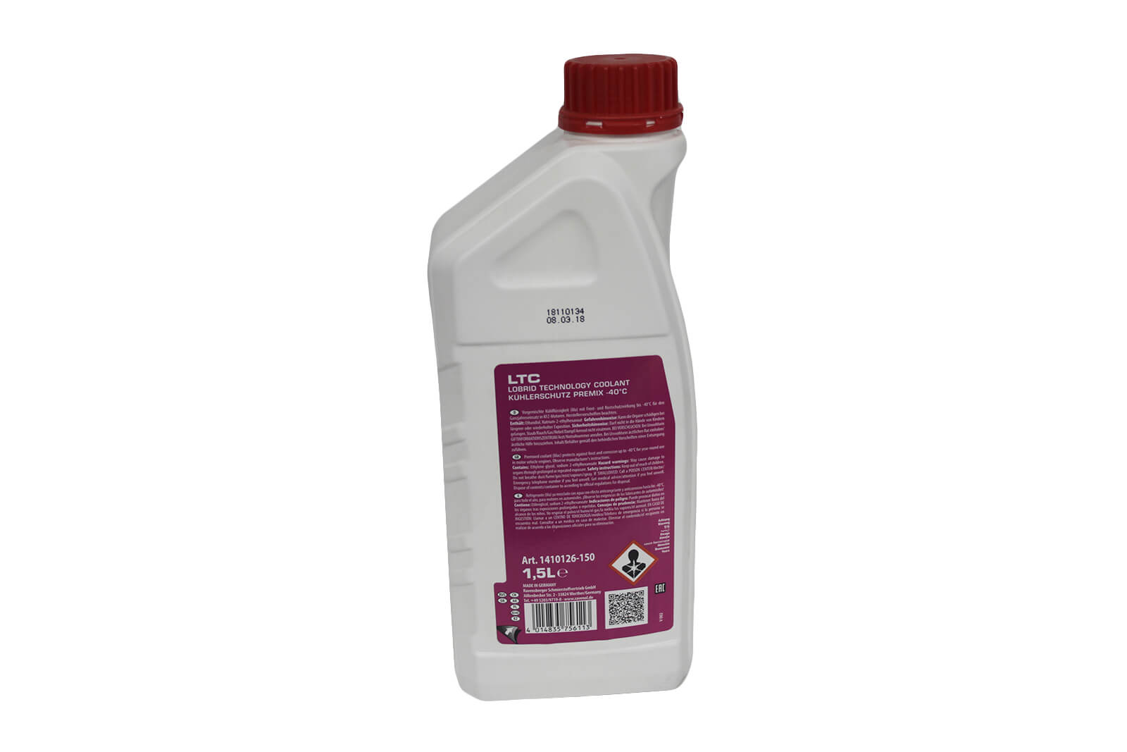 Антифриз Ravenol LTC Lobrid Techn. Coolant Premix -40C G12++ лиловый, 1,5л