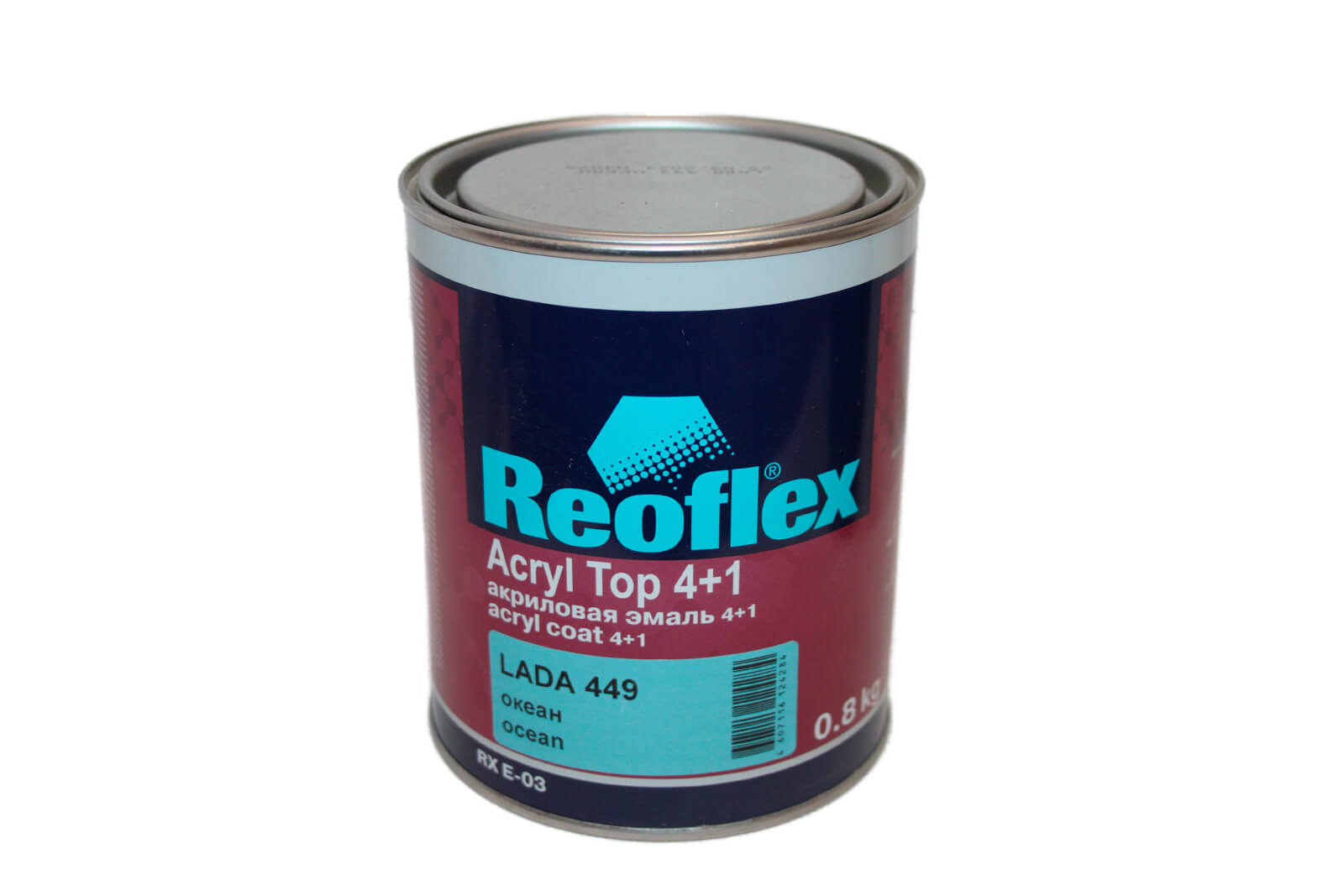 Акриловая эмаль Reoflex LADA 449 океан 4+1, 0.8кг