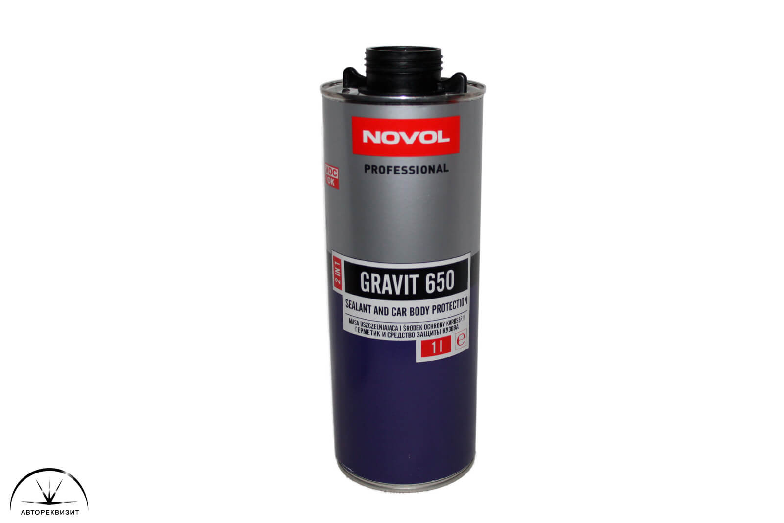 Антигравий Novol Gravit 650 Герметик и средство защиты кузова 2 в 1 чёрный, 1л