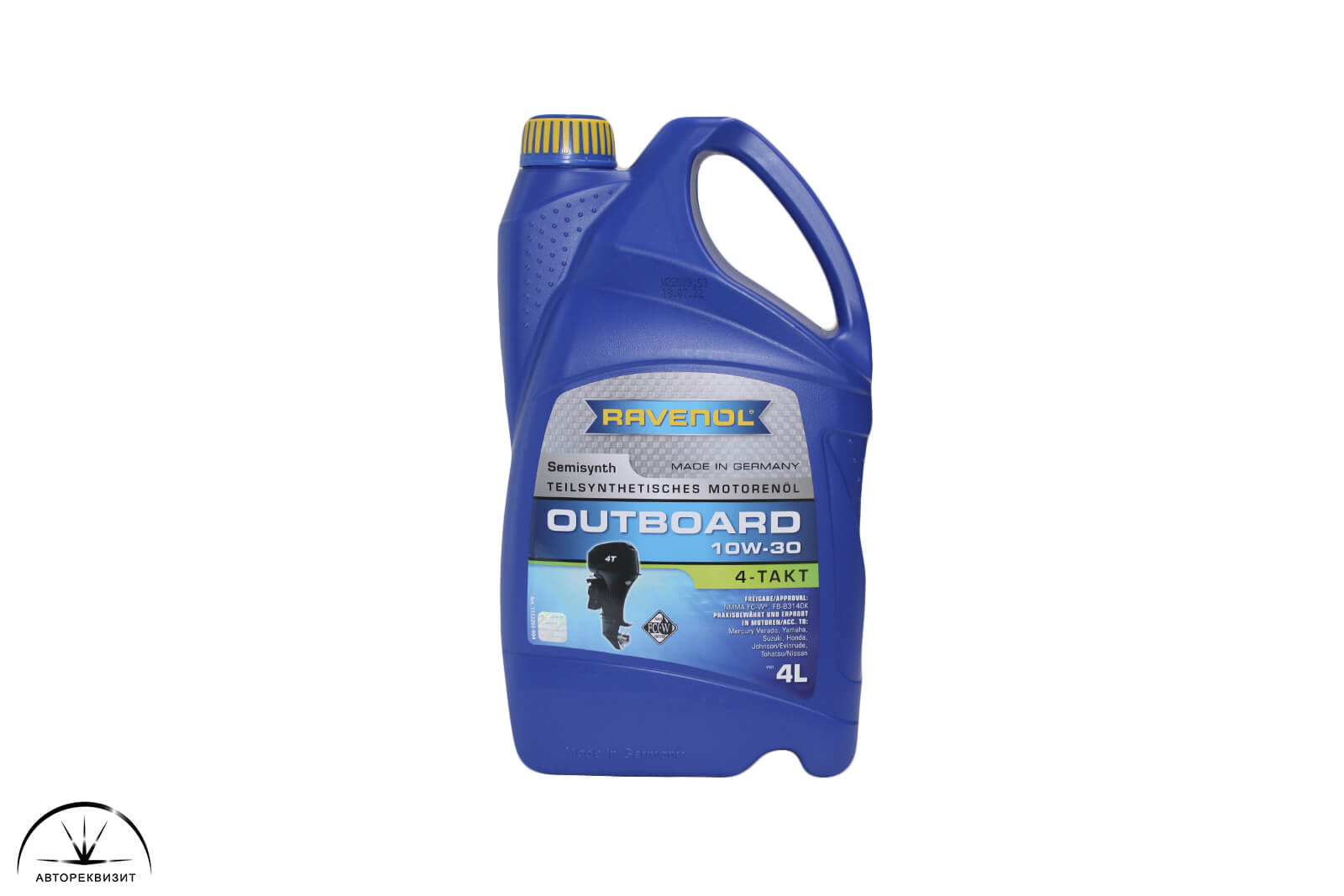 Масло моторное лодочное Ravenol Outboard для 4-х тактных двиг. полусинтетика 10W30, 4л