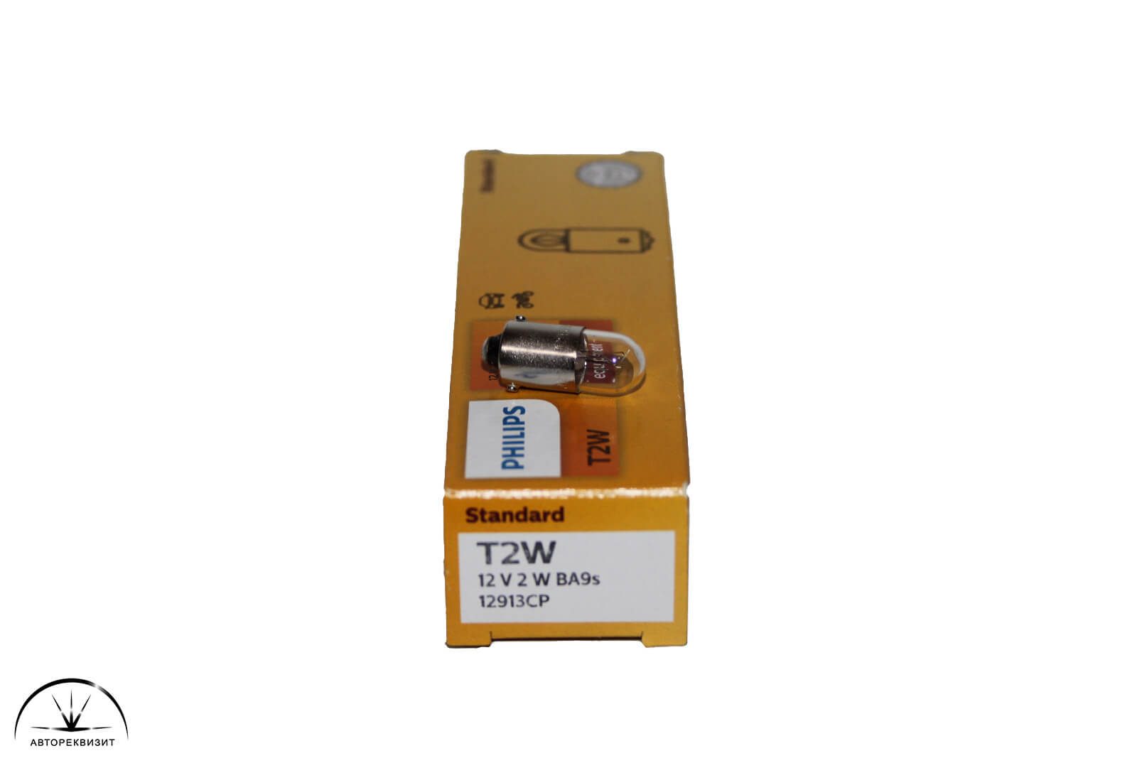 Автолампа PHILIPS 12V 2W T2W BA9s (арт. 12913)