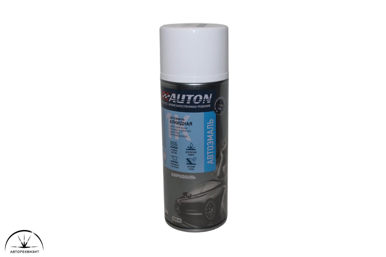 Автоэмаль алкидная AUTON ATN-A46180 601 чёрная, 520мл